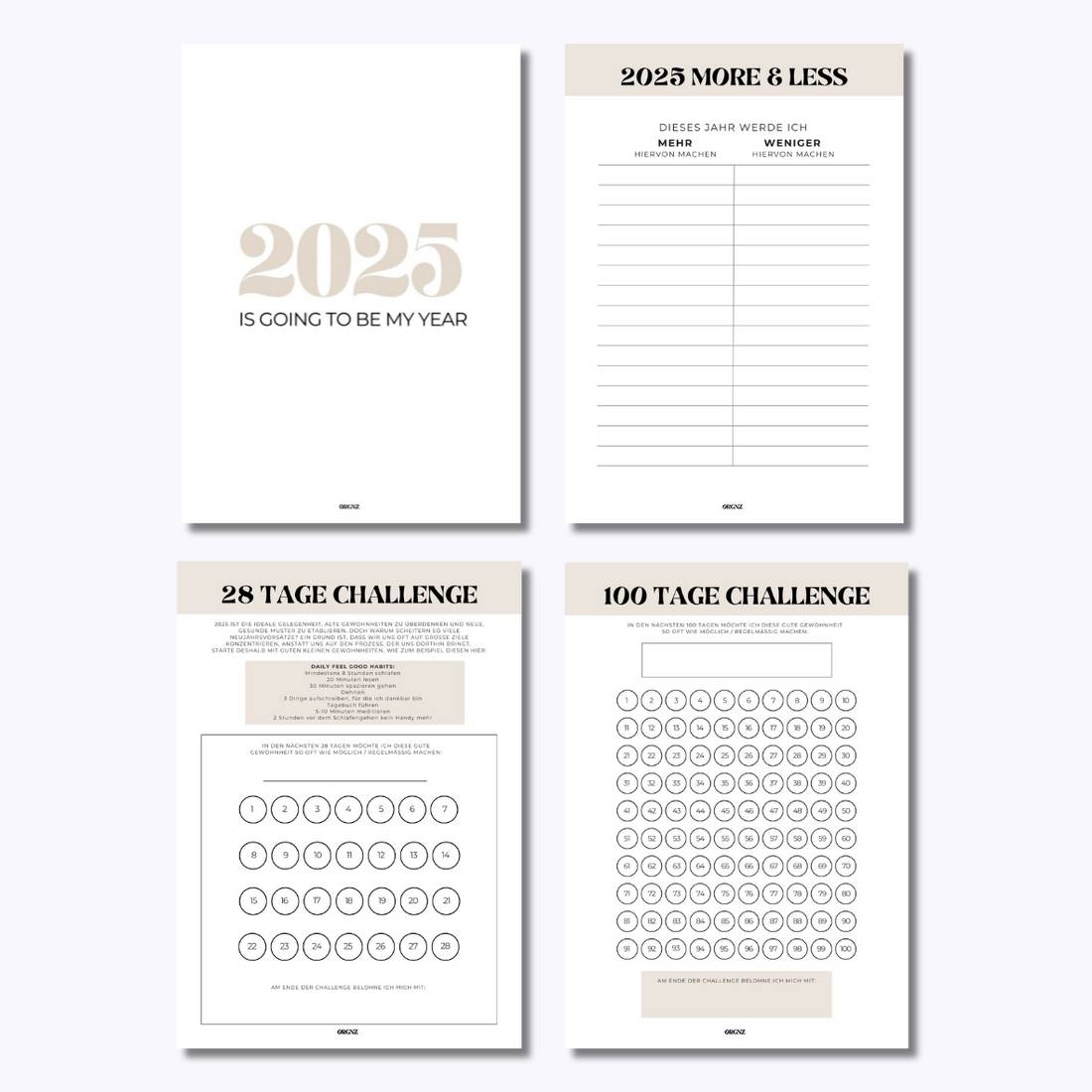 2025er Worksheets