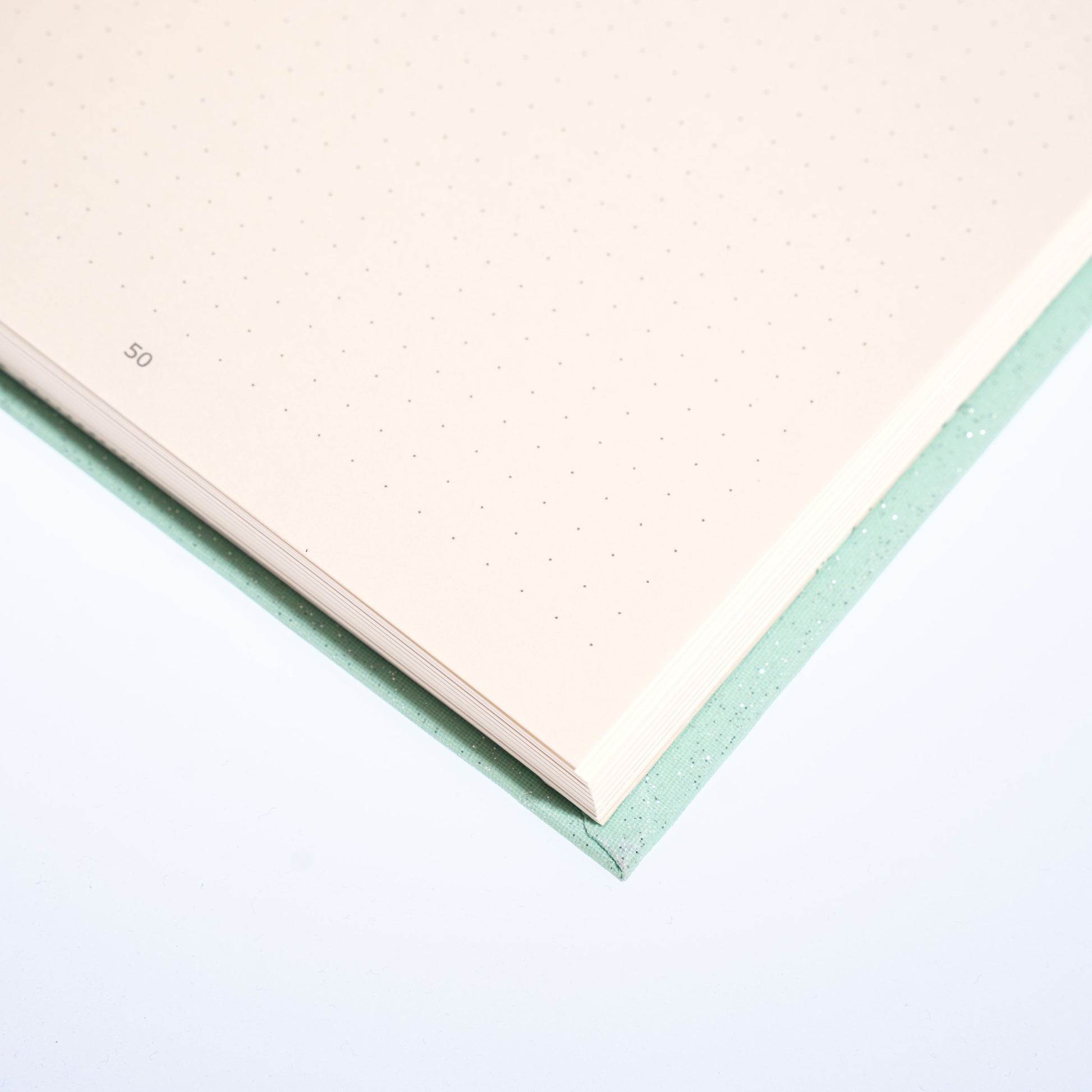 Bullet Journal A5 peppermint Detailansicht mit nummerierten Seiten für strukturierte Planung