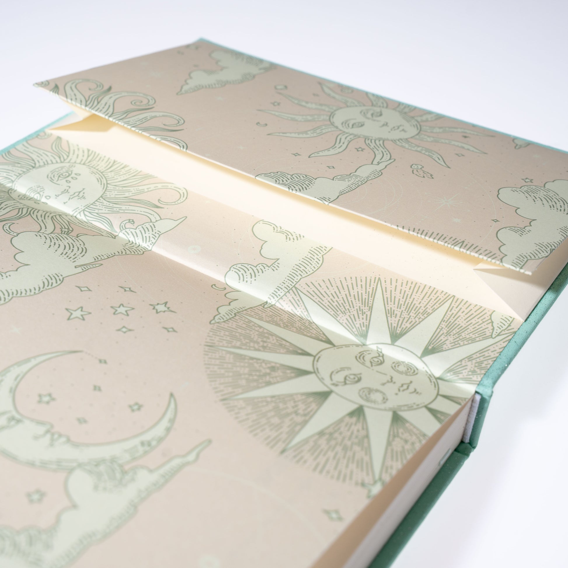 Bullet Journal A5 peppermint mit praktischer Innentasche zur Aufbewahrung von Notizen und Stickern