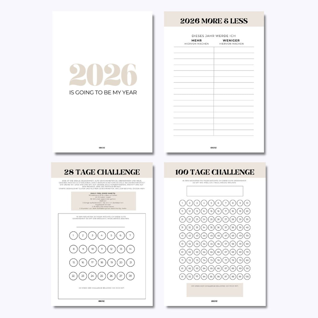 2026er Worksheets