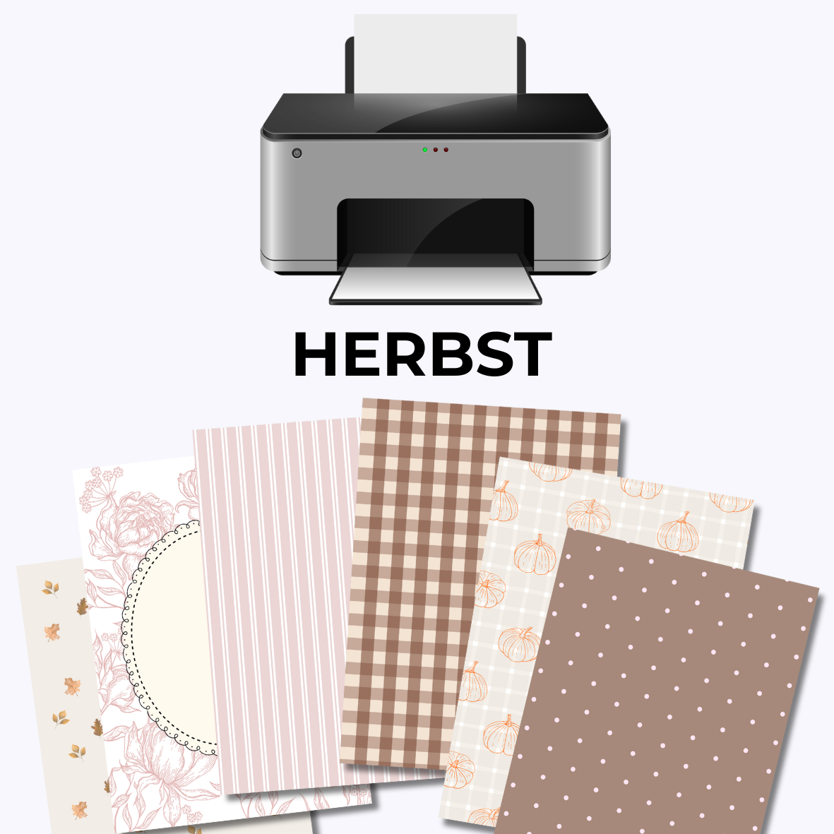 Freebie - Journaling Papier - Herbst