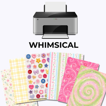 Freebie - Journaling Papier - Whimsical
